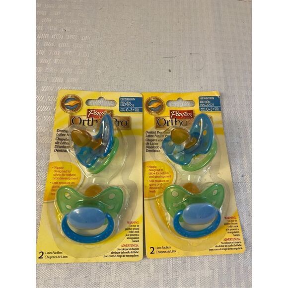 Playtex old stock ortho pro newborn  2010-2011 pacifiers paci - Picture 1 of 4